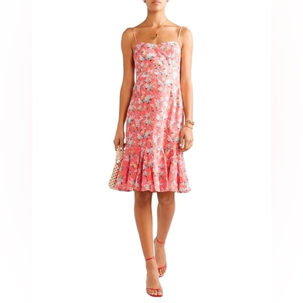 Ruffle-hem midi dress in Liberty® Josephine floral Size 0. NWT🥰